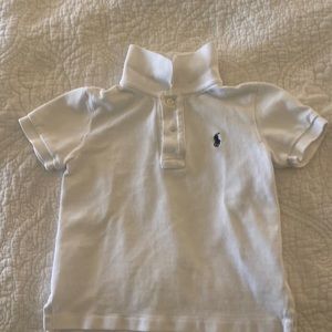 Polo Ralph Lauren white polo 2T